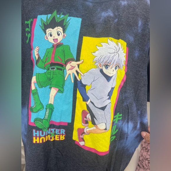 Mens Hunter X Hunter Gon & Killua Anime Graphic Tie Dye T-Shirt Size S. - Picture 2 of 3